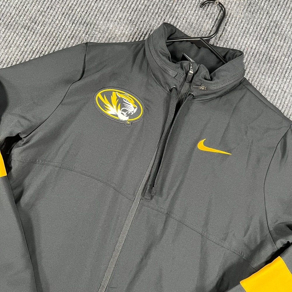 Missouri Tigers Mizzou Jacket Womens Nike Large Black Full Zip Pack Hooded